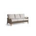 Three Posts™ Courson 74" Wide Outdoor Teak Patio Sofa w/ Cushions Wood/All | 31 H x 74 W x 36 D in | Wayfair 3B1C31007C1D481081BBA79EDC32A476