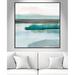 Casa Fine Arts Slide Away III - Painting Print Canvas in Blue/Green/White | 46.5 H x 46.5 W x 2 D in | Wayfair 40417-01