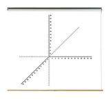 Geyer Instructional Products Pull-Down Dry Erase 3-D Numbered Axis Wall Mounted Whiteboard | 63 H x 48 W x 1 D in | Wayfair 250530