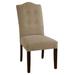 Hekman Candice Tufted Side Chair Faux Leather/Upholstered/Velvet/Fabric in Red/Brown | 41.5 H x 19.5 W x 26.75 D in | Wayfair 72621002-073F