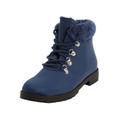 Wide Width Women's The Vylon Hiker Bootie by Comfortview in Navy (Size 10 1/2 W)