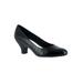 Wide Width Women's Fabulous Pump by Easy Street® in Black Croc (Size 8 W)