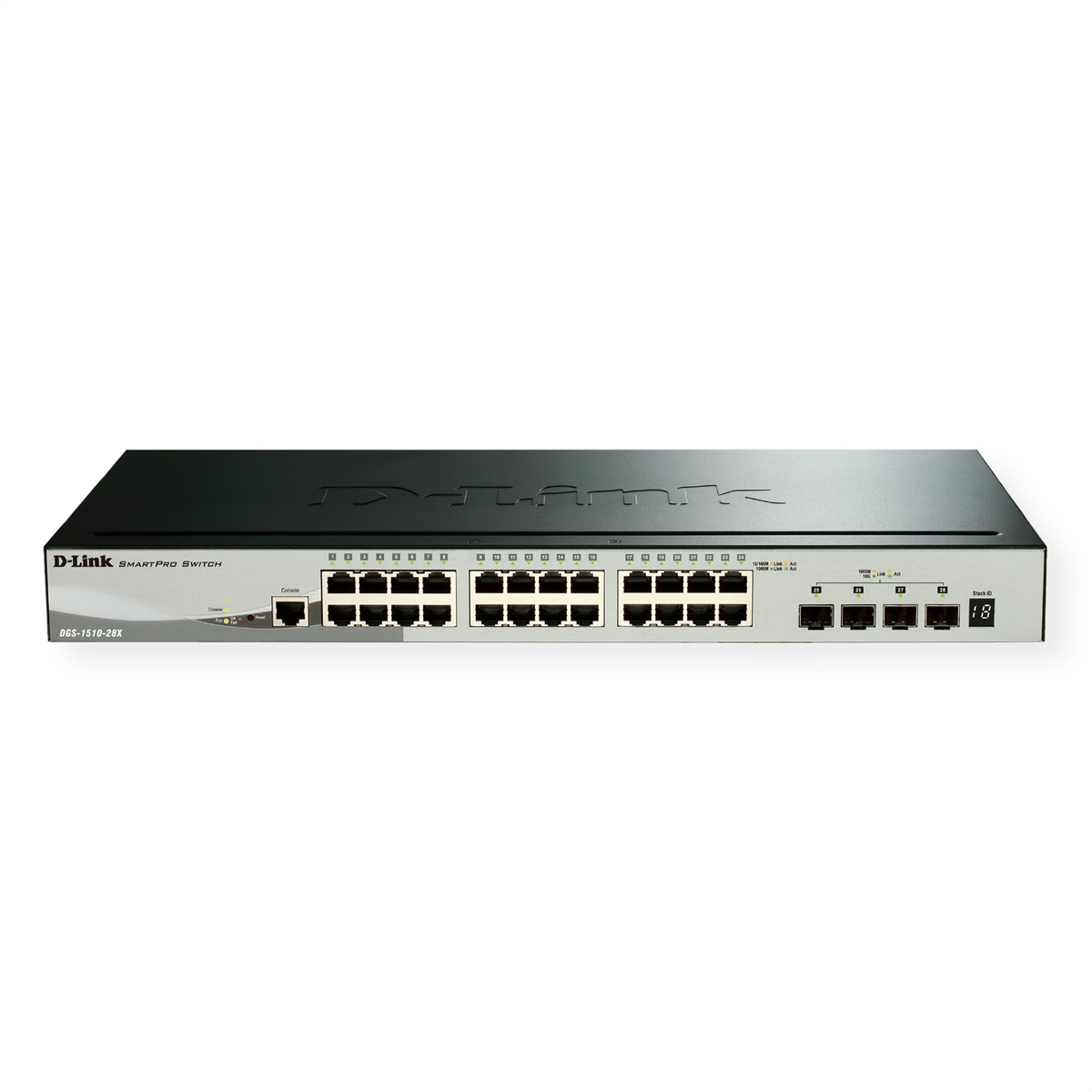 D-Link DGS-1510-28X Smart Managed Gigabit Stack Switch 4x 10G Image