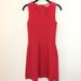 Madewell Dresses | Madewell Red Ribbed Textured Sleeveless Dress | Color: Red | Size: Xs