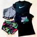 Nike Bottoms | Girls Medium Nike Under Armour Shorts Shirts | Color: Black/Gray | Size: Mg