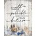 Trinx All Things are Possible Plaque Wall Décor, Wood in Gray | 15 H x 11.75 W x 0.75 D in | Wayfair 473F6DB618D64607BF5254D8113ECAE6