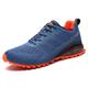 Trail Running Shoes Men's Hiking Shoes Cross-Country Running Trainers Blue Orange UK9.5