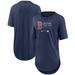 Women's Nike Navy Boston Red Sox Authentic Collection Baseball Fashion Tri-Blend T-Shirt