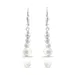 Belk & Co 2 Piece Freshwater Pearl Stud And Diamond Cut Bead Drop Earrings Set In Sterling Silver