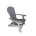 Rosecliff Heights Ansel Folding Adirondack Chair - Poly Outdoor Furniture Plastic/Resin in Gray | 48 H x 27.75 W x 45 D in | Wayfair