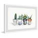 Union Rustic 'Fashion Pots' by Marmont Hill - Picture Frame Painting Print on Paper in Black/Green/Orange | 8 H x 12 W x 1.5 D in | Wayfair