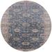 Blue/Brown 96 x 96 x 0.35 in Indoor Area Rug - Charlton Home® Artun Oriental Brown/Beige/Blue Area Rug Polyester/Wool | Wayfair