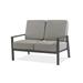 Koverton Endure 50.25" Wide Outdoor Loveseat w/ Sunbrella Cushions Metal/Rust - Resistant Metal/Sunbrella® Fabric Included in Gray | Wayfair