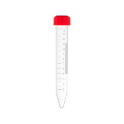 LW Scientific 15ml Test Tubes w/Red cap 500 per case CNT-15PP-PCN7