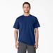 Dickies Men's Heavyweight Heathered Short Sleeve Pocket T-Shirt - Limoges Blue Heather Size S (WS450H)