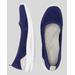Appleseeds Women's Easy Spirit Glitz Slip-On Sneaker - Blue - 8 - Medium