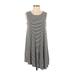 Hollister Casual Dress - A-Line: Black Stripes Dresses - Women's Size X-Small