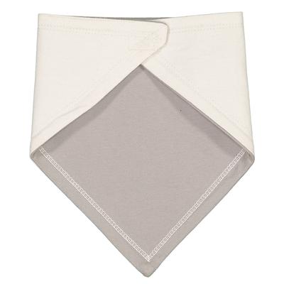 Rabbit Skins RS1012 Infant Premium Jersey Bandana Bib in Natural/Titanium | Ringspun Cotton 1012, LA1012