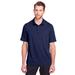 North End NE100 Men's Jaq Snap-Up Stretch Performance Polo Shirt in Classic Navy Blue size XL | Triblend