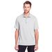 North End NE100 Men's Jaq Snap-Up Stretch Performance Polo Shirt in Platinum size 5XL | Triblend