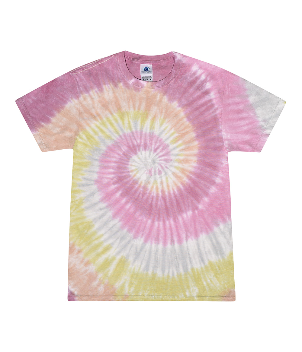 Tie-Dye CD100Y Youth Tie Dye Top in Desert Rose size Small | Cotton