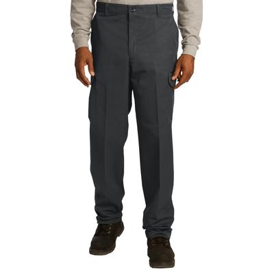Red Kap PT88 Industrial Cargo Pant in Black - Unhemmed size 40X36 | Cotton/Polyester Blend