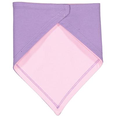 Rabbit Skins RS1012 Infant Premium Jersey Bandana Bib in Lavender/Pink | Ringspun Cotton 1012, LA1012