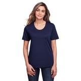 CORE365 CE111W Women's Fusion ChromaSoft Performance T-Shirt in Classic Navy Blue size 4XL | Polyester