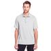 North End NE100 Men's Jaq Snap-Up Stretch Performance Polo Shirt in Platinum size 3XL | Triblend