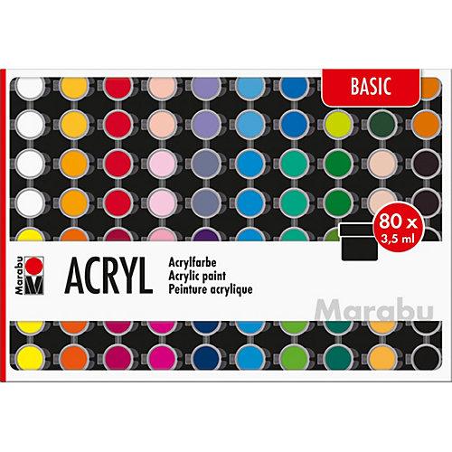 Acrylfarben Set BASIC, 80 x 3,5 ml