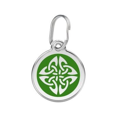 Red Dingo Tribal Arrows Stainless Steel Personalized Dog & Cat ID Tag, Green, Medium