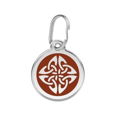 Red Dingo Tribal Arrows Stainless Steel Personalized Dog & Cat ID Tag, Brown, Large