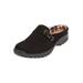 Wide Width Women's The Joy Slip On Mule by Comfortview in Black (Size 8 1/2 W)