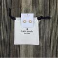 Kate Spade Jewelry | Kate Spade Pav Halo Stud Earrings | Color: Cream/Gold | Size: Os