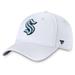 Men's Fanatics Branded White Seattle Kraken Core Primary Logo Flex Hat