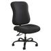 400 Lbs. Capacity Big & Tall Black Fabric Armless Multi-Function Task Chair