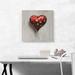 ARTCANVAS Bandaged Balloon Heart by Banksy - Wrapped Canvas Photograph Print Canvas in Black/Gray/Red | 18 H x 18 W x 1.5 D in | Wayfair