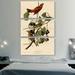 ARTCANVAS Summer Tanager Summer Red Bird by James Audubon - 3 Piece Wrapped Canvas Painting Print Set Canvas in Blue/Green/Red | Wayfair