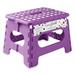 Casafield Lightweight Folding Step Stool Plastic | 12 W x 10 D in | Wayfair HOM-LAD-9DFS-PURP