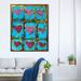 Oliver Gal Loveteal by Tiago Magro - Wrapped Canvas Painting Canvas in Blue/Green/Pink | 30 H x 24 W x 1.5 D in | Wayfair 13551_24x30_CANV_XHD