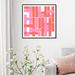 Oliver Gal Calabasas - Graphic Art on Canvas in Pink/Red | 16 H x 16 W x 1.5 D in | Wayfair 12179_16x16_CANV_PSGLD