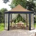 GDY Outdoor 8-Sided 13 Ft. W x 10 Ft. D Metal Pop-up Canopy Metal/Soft-top | 124.8 H x 156 W x 120 D in | Wayfair OB-GZ029