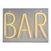 Northlight Seasonal 16" Yellow Neon Style Bar LED Lighted Wall Sign in Orange | 12 H x 16 W x 0.25 D in | Wayfair NORTHLIGHT FM91372