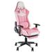 Inbox Zero Gaming Chair Faux Leather in Pink/White | 26 H x 26 W x 51.5 D in | Wayfair 956FB9A95F6B45DDA8D0FB25B4812BBA