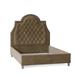 My Chic Nest Amanda Upholstery Standard Bed Upholstered in Brown | 64 H x 74 W x 90 D in | Wayfair Amanda Bed-554-102-1130-Old Gold-CK