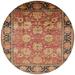 Black/Brown 72 x 72 x 0.35 in Indoor Area Rug - Charlton Home® Oluf Oriental Red/Black/Brown Area Rug Polyester/Wool | Wayfair