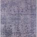 Indigo 84 x 84 x 0.35 in Indoor Area Rug - Williston Forge Hukill Oriental Purple Area Rug Polyester/Wool | 84 H x 84 W x 0.35 D in | Wayfair