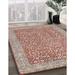 Gray/Red 144 x 96 x 0.35 in Indoor Area Rug - Canora Grey Hagy Oriental Red/Gray Area Rug Polyester/Wool | 144 H x 96 W x 0.35 D in | Wayfair