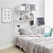 DormCo Suprima® Over The Bed Shelf Supreme - Wire/Metal in White | 67 H x 44 W x 14 D in | Wayfair ADJS-WHT-OVER-BED
