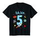 Kinder Rakete T-Shirt 5. Geburtstag Geschenk Junge 5 Jahre Shirt T-Shirt